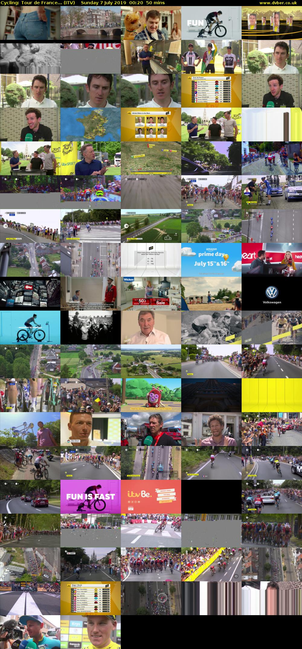 Cycling: Tour de France... (ITV) Sunday 7 July 2019 00:20 - 01:10