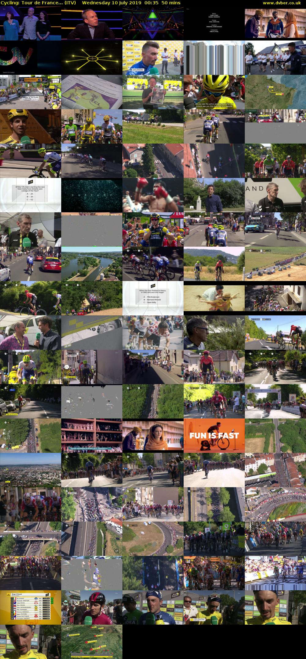 Cycling: Tour de France... (ITV) Wednesday 10 July 2019 00:35 - 01:25