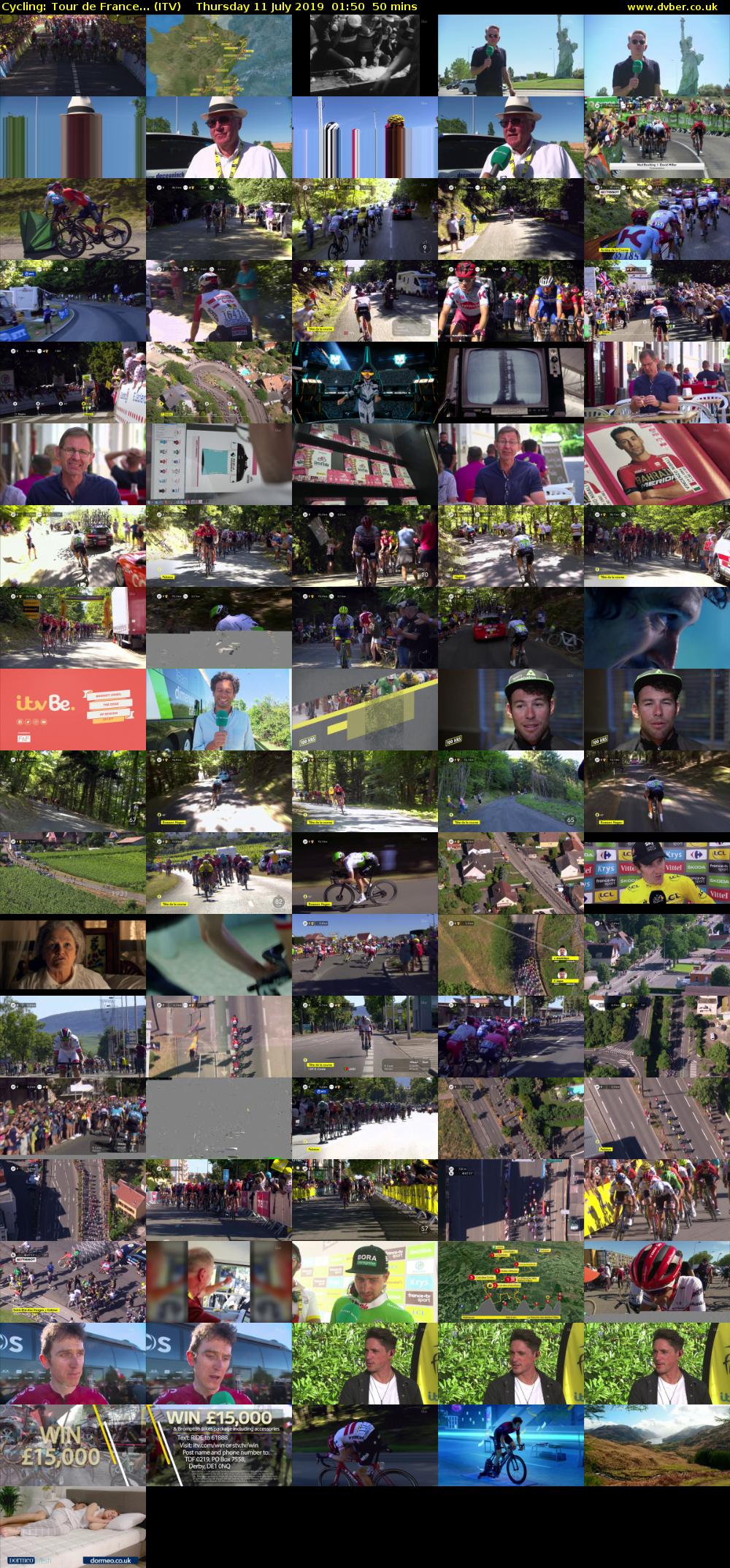 Cycling: Tour de France... (ITV) Thursday 11 July 2019 01:50 - 02:40