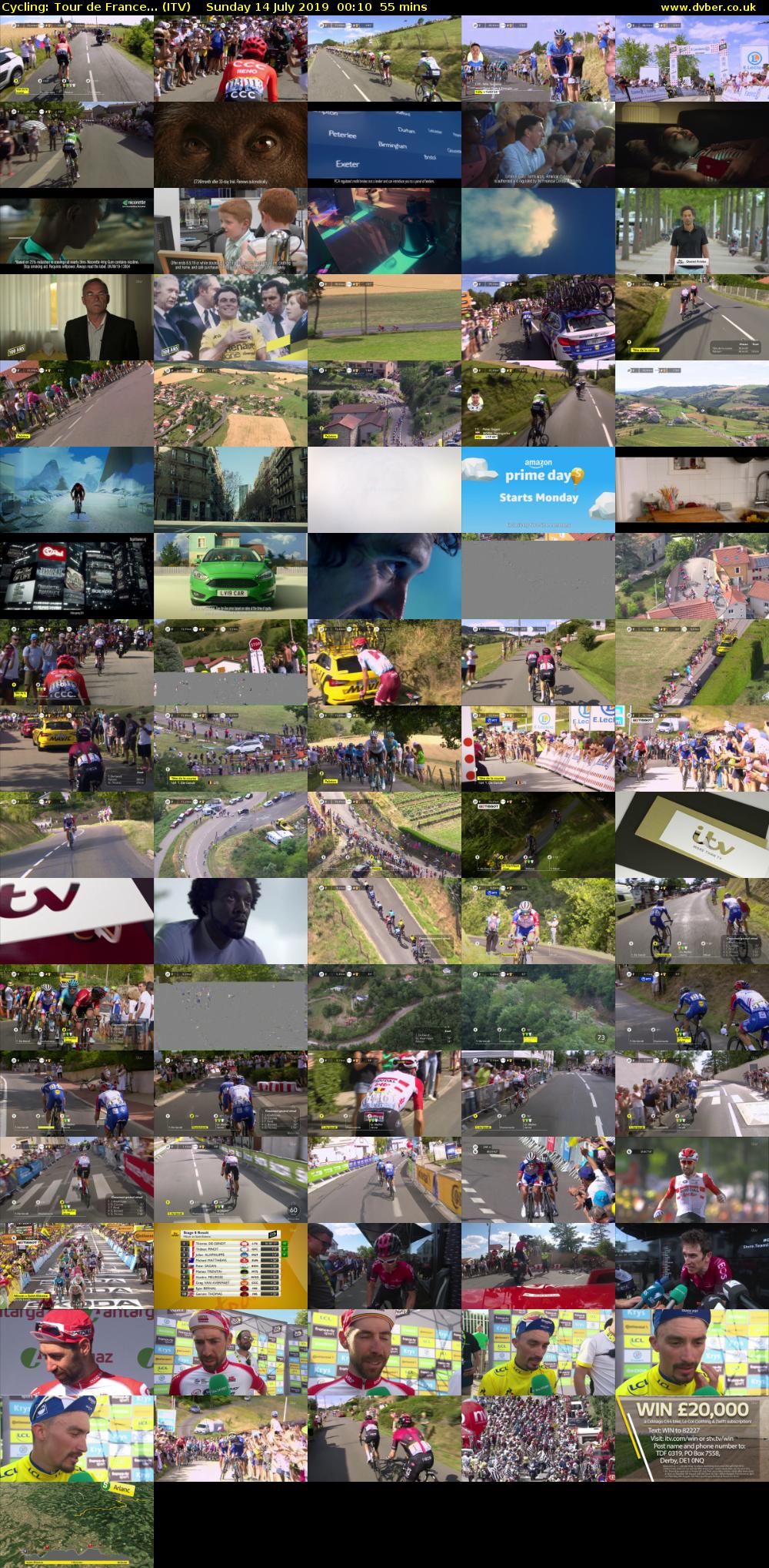 Cycling: Tour de France... (ITV) Sunday 14 July 2019 00:10 - 01:05