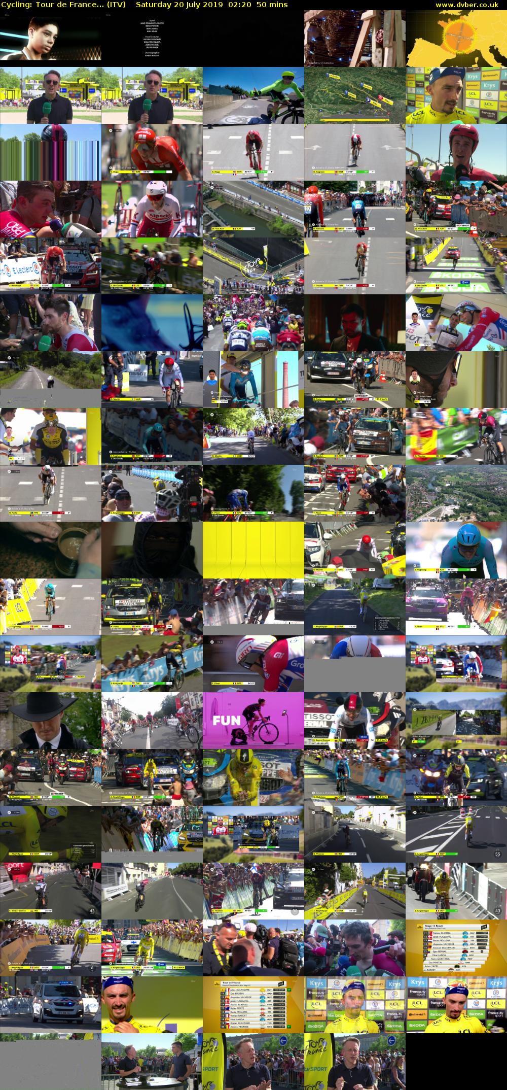 Cycling: Tour de France... (ITV) Saturday 20 July 2019 02:20 - 03:10