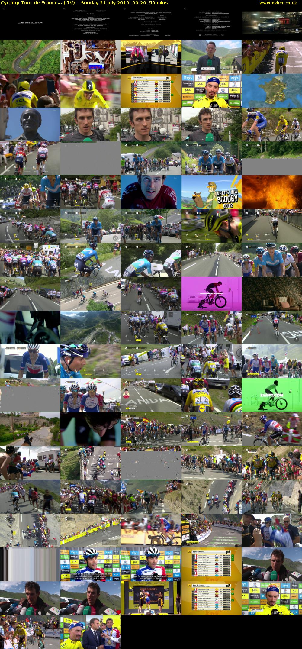Cycling: Tour de France... (ITV) Sunday 21 July 2019 00:20 - 01:10
