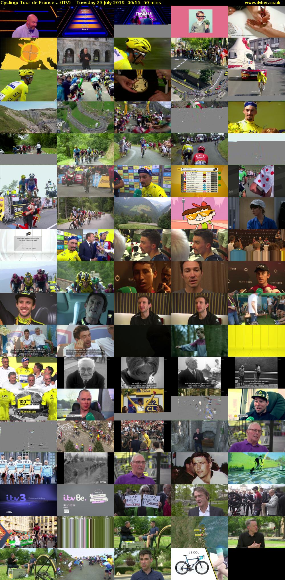 Cycling: Tour de France... (ITV) Tuesday 23 July 2019 00:55 - 01:45