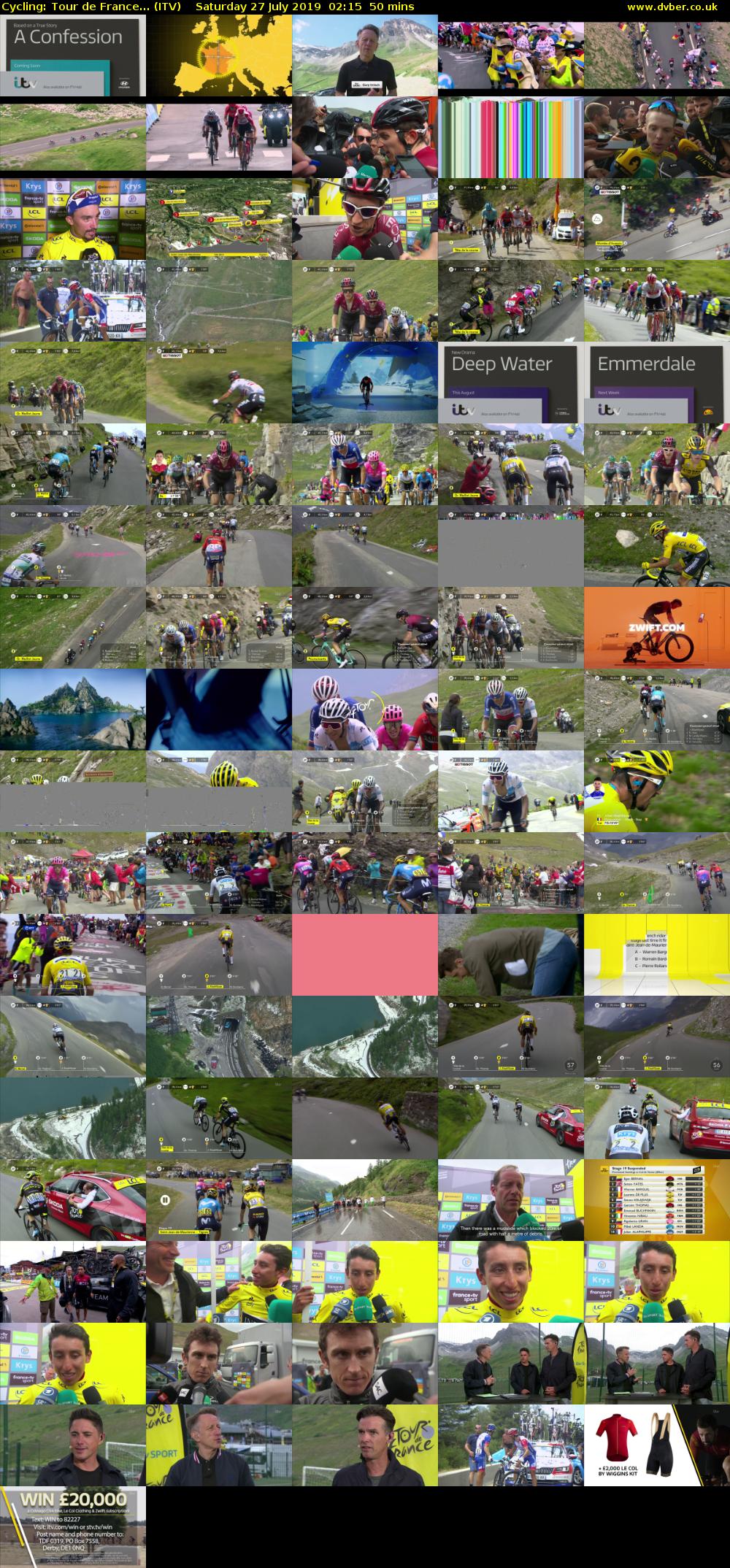 Cycling: Tour de France... (ITV) Saturday 27 July 2019 02:15 - 03:05