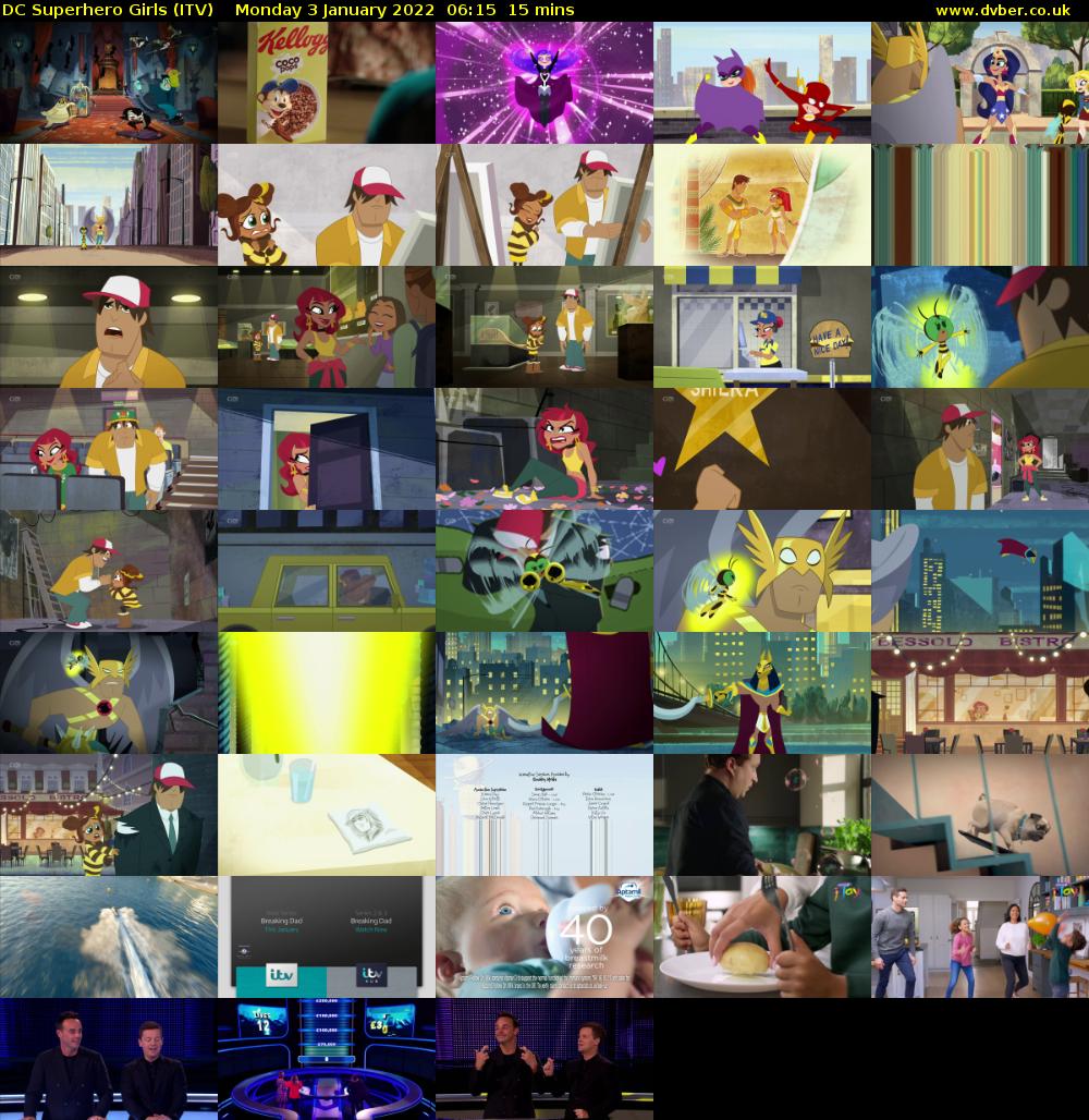 DC Superhero Girls (ITV) Monday 3 January 2022 06:15 - 06:30