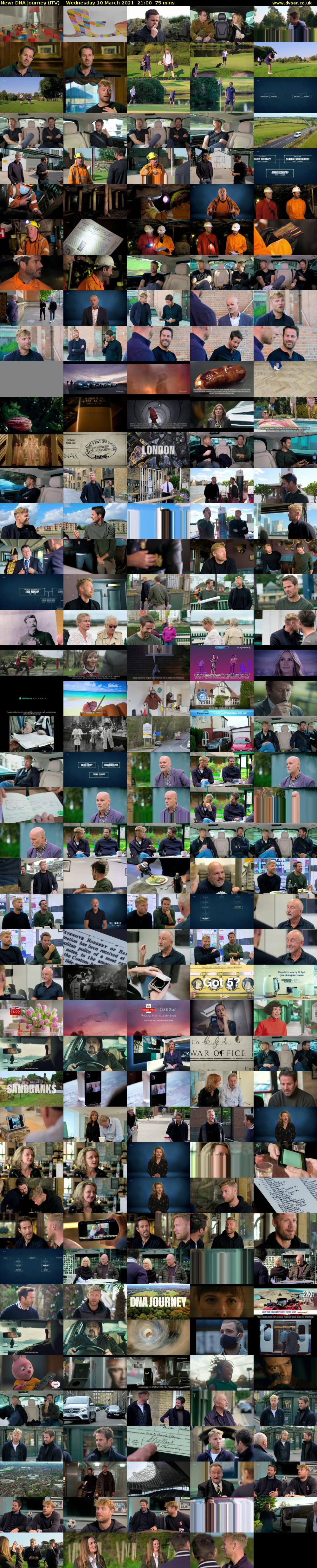DNA Journey (ITV) Wednesday 10 March 2021 21:00 - 22:15