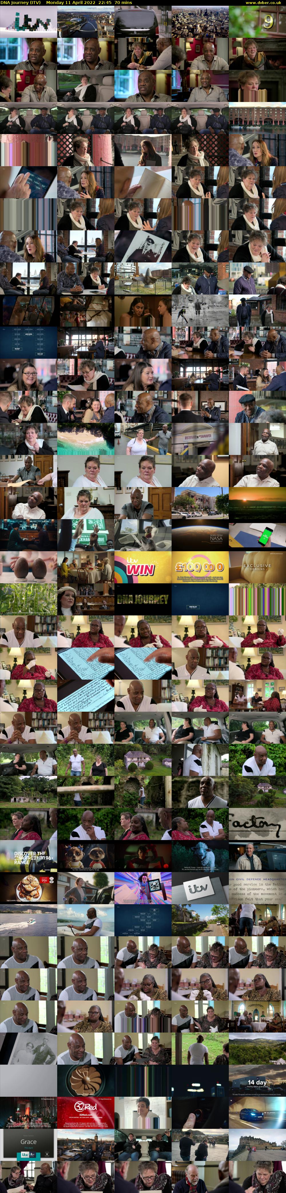 DNA Journey (ITV) Monday 11 April 2022 22:45 - 23:55