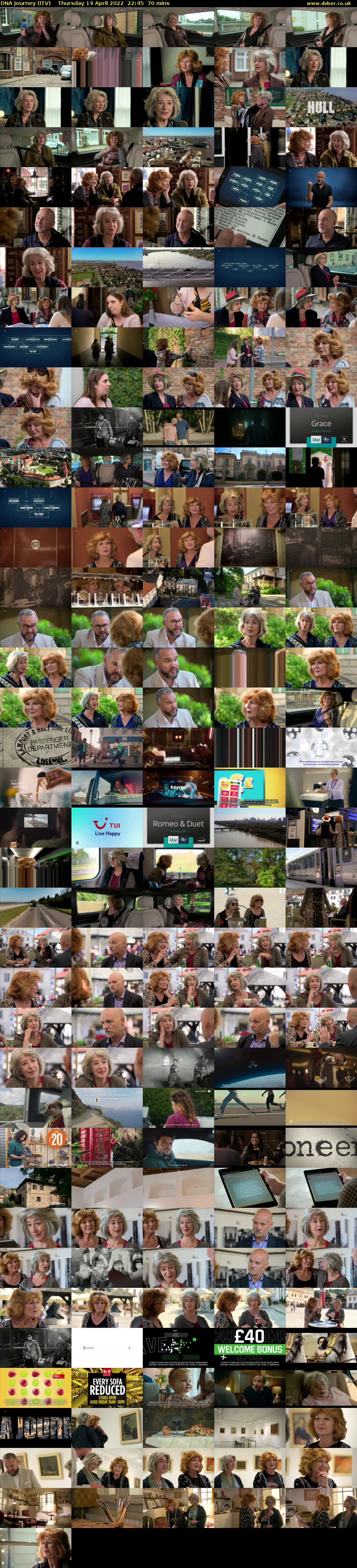 DNA Journey (ITV) Thursday 14 April 2022 22:45 - 23:55