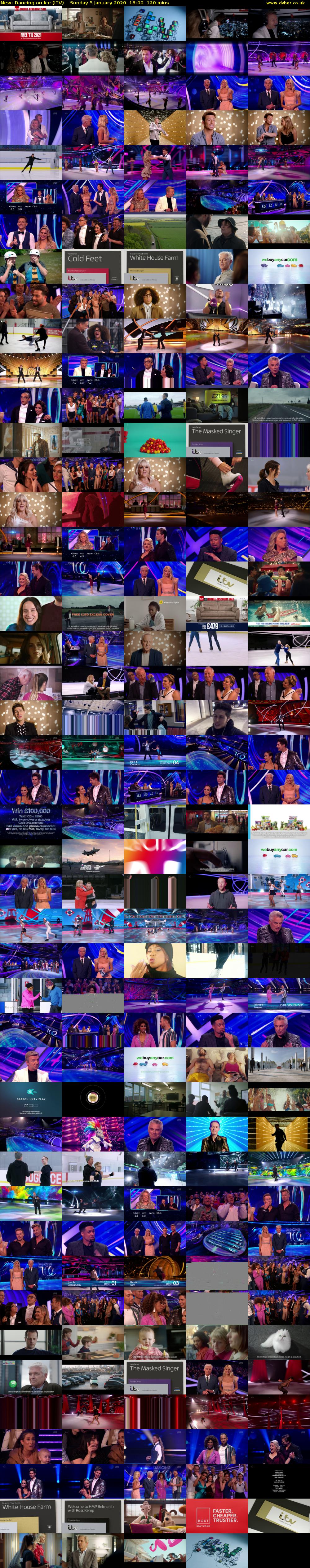 Dancing on Ice (ITV) Sunday 5 January 2020 18:00 - 20:00