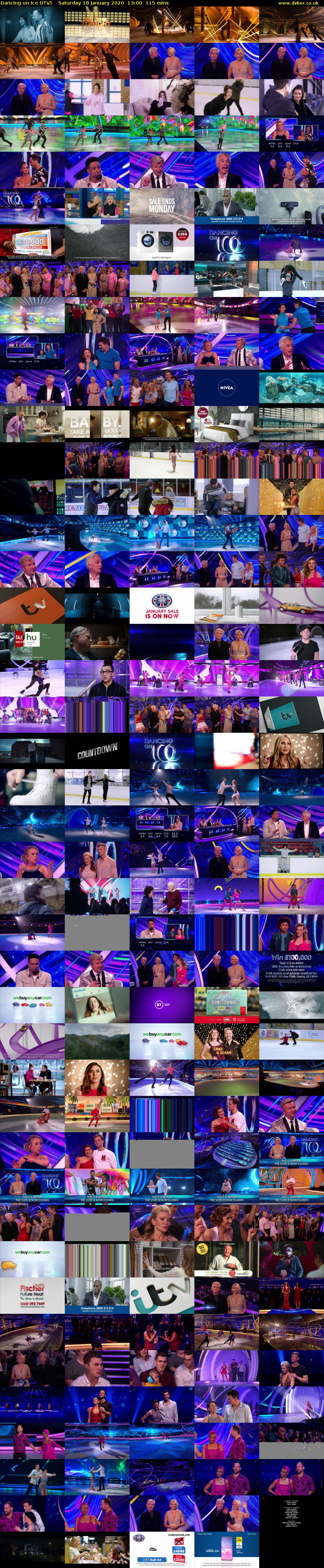 Dancing on Ice (ITV) Saturday 18 January 2020 13:00 - 14:55