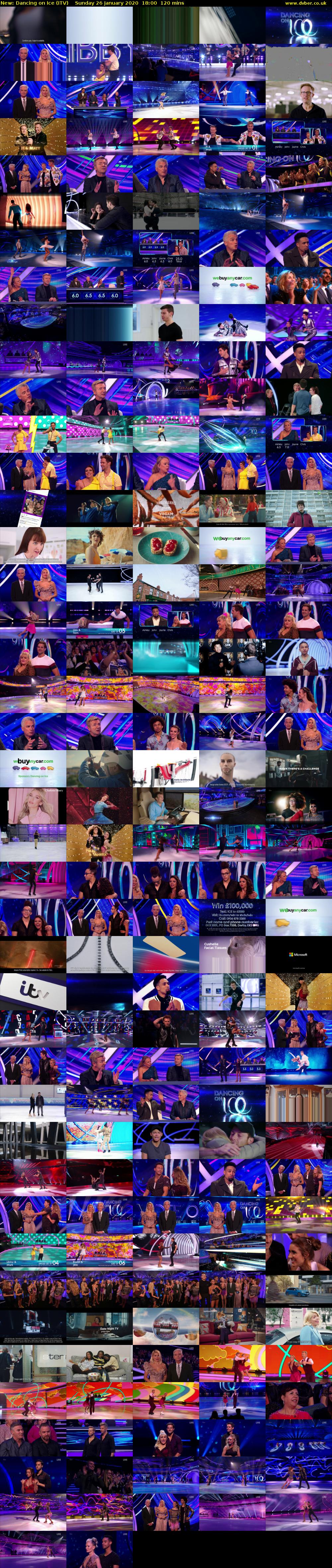 Dancing on Ice (ITV) Sunday 26 January 2020 18:00 - 20:00