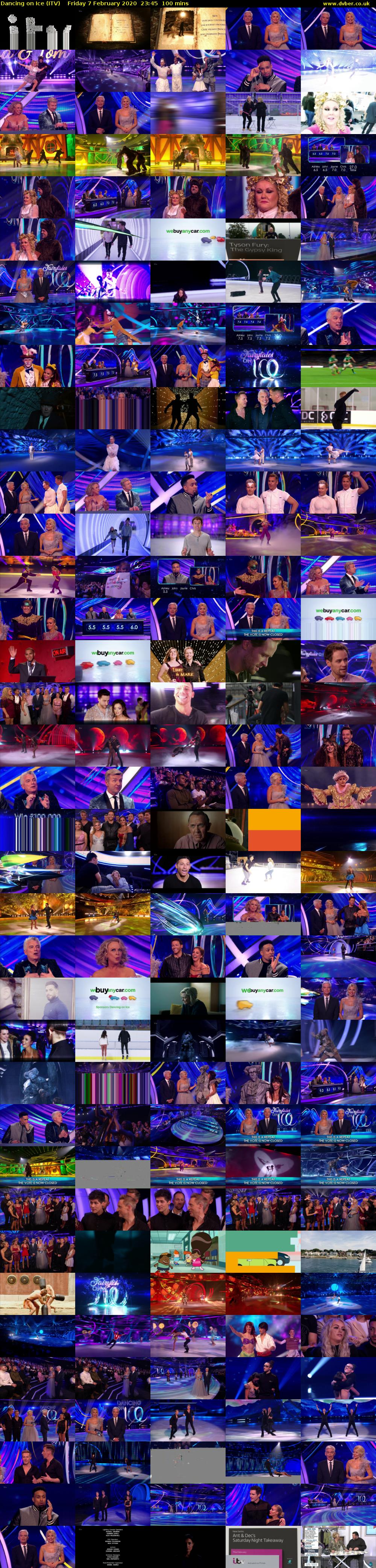 Dancing on Ice (ITV) Friday 7 February 2020 23:45 - 01:25