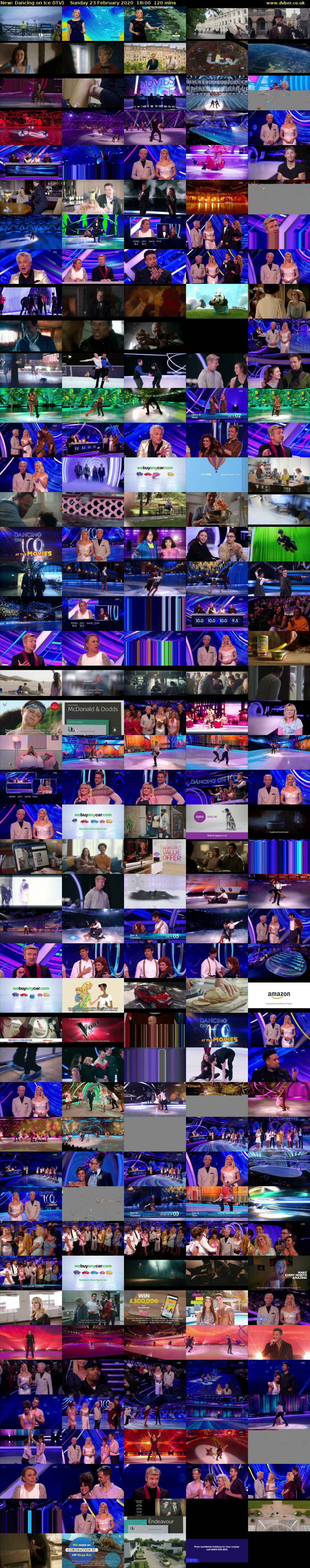 Dancing on Ice (ITV) Sunday 23 February 2020 18:00 - 20:00