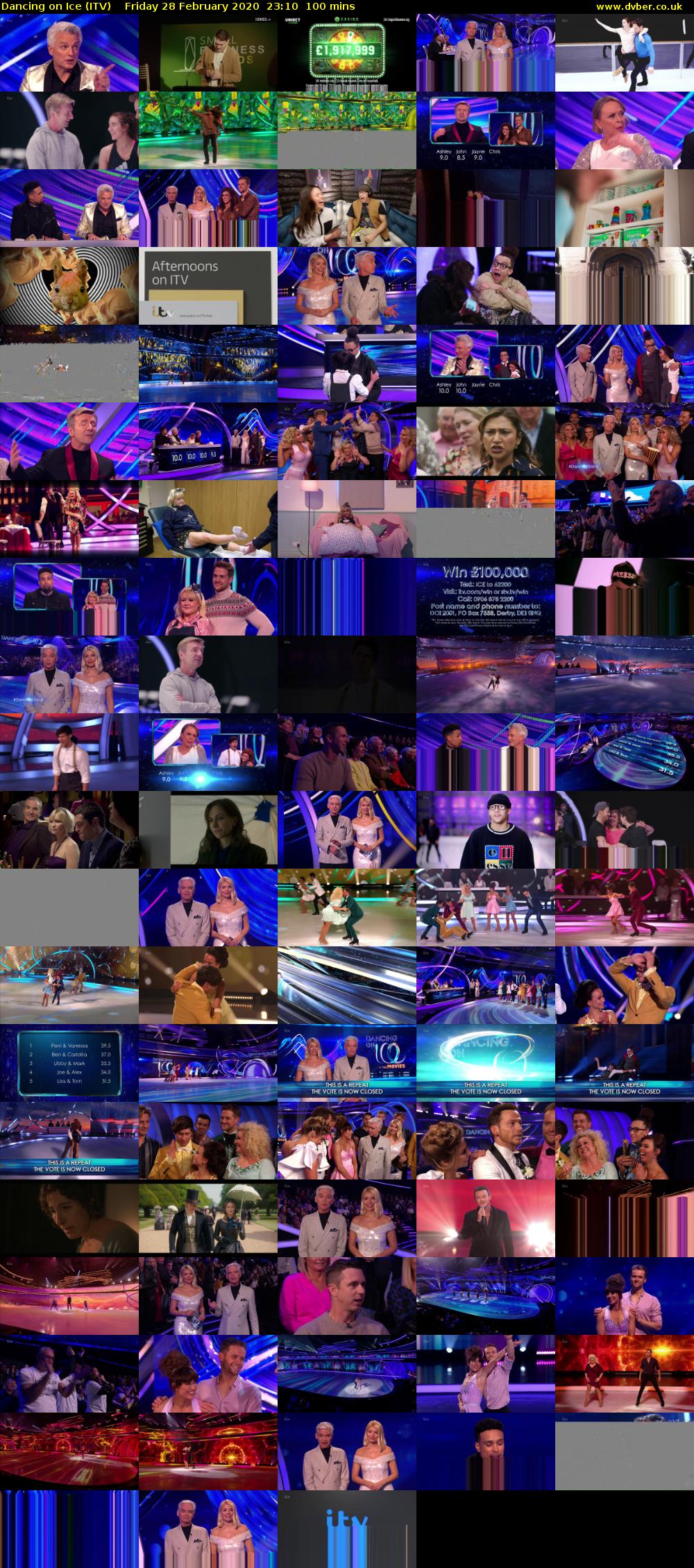 Dancing on Ice (ITV) Friday 28 February 2020 23:10 - 00:50