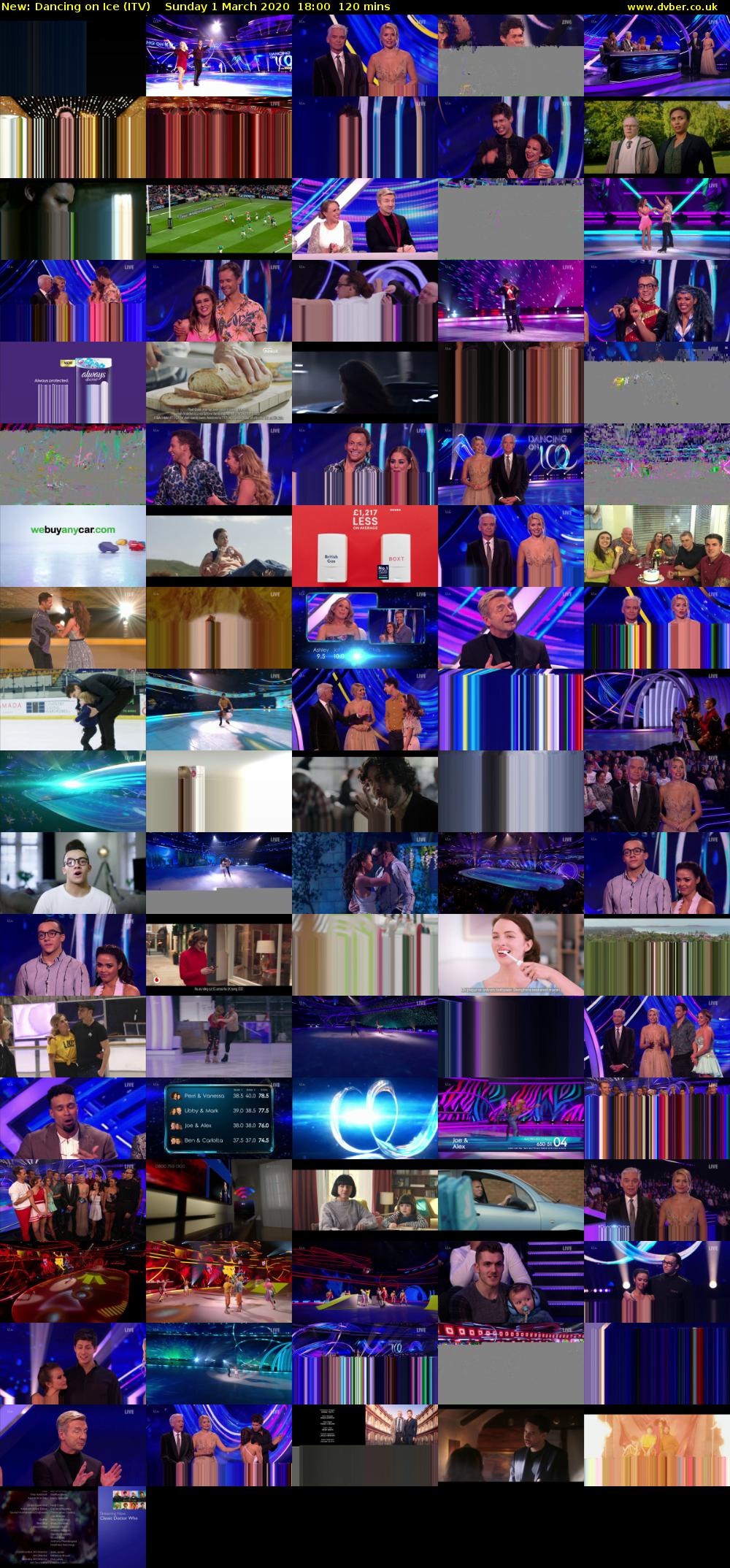 Dancing on Ice (ITV) Sunday 1 March 2020 18:00 - 20:00