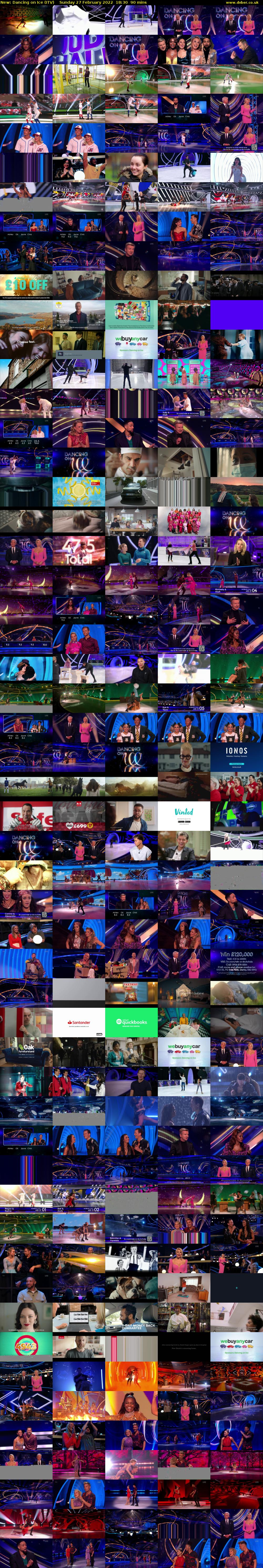 Dancing on Ice (ITV) Sunday 27 February 2022 18:30 - 20:00