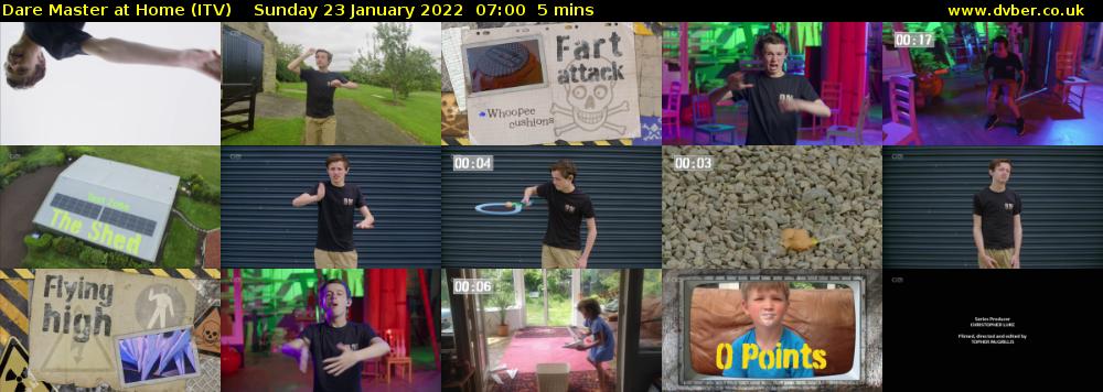 Dare Master at Home (ITV) Sunday 23 January 2022 07:00 - 07:05