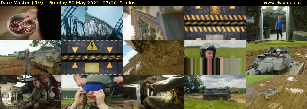 Dare Master (ITV) Sunday 30 May 2021 07:00 - 07:05