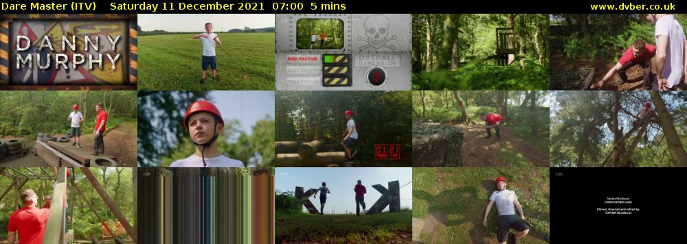 Dare Master (ITV) Saturday 11 December 2021 07:00 - 07:05
