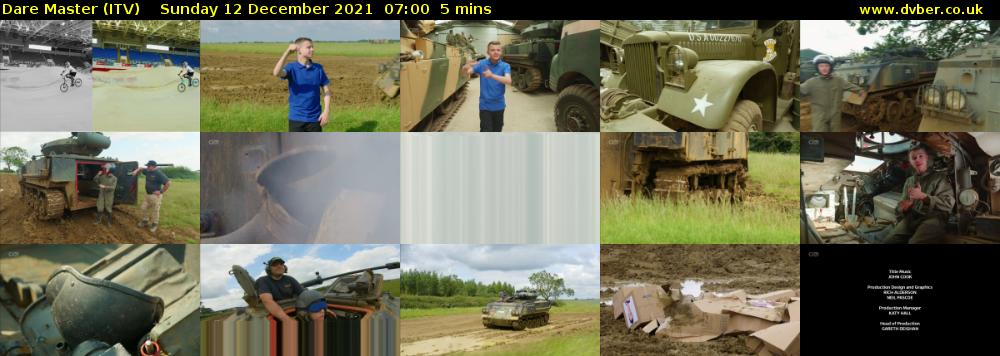 Dare Master (ITV) Sunday 12 December 2021 07:00 - 07:05