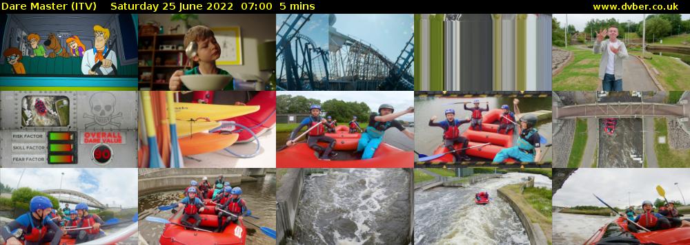Dare Master (ITV) Saturday 25 June 2022 07:00 - 07:05