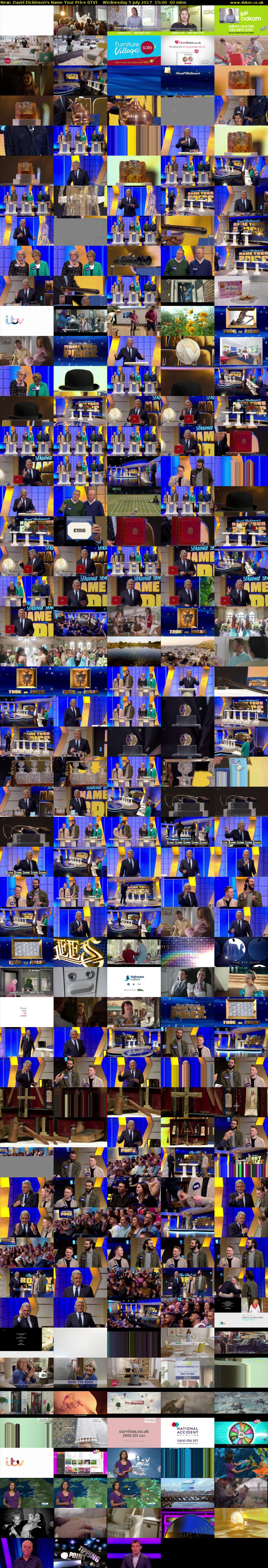 David Dickinson's Name Your Price (ITV) Wednesday 5 July 2017 15:00 - 16:00