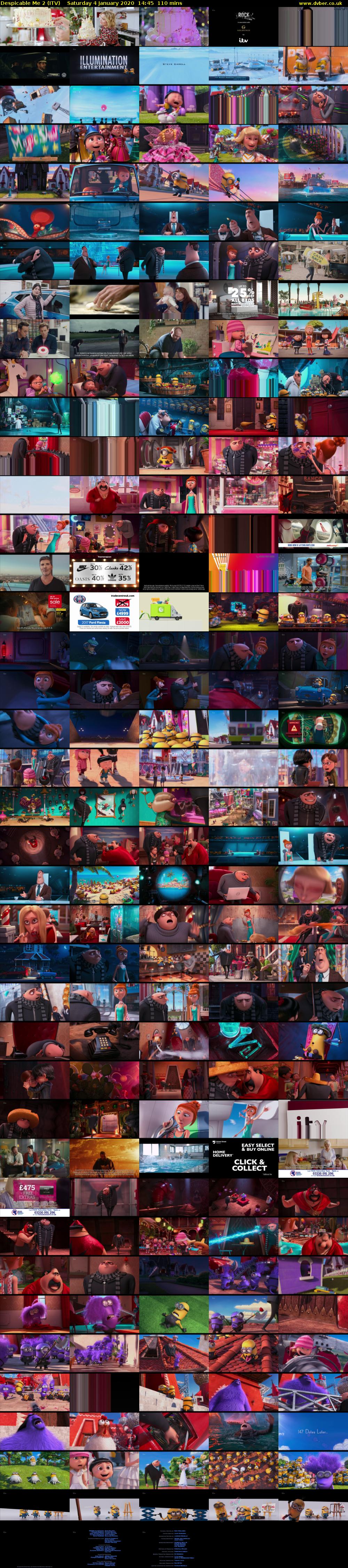 Despicable Me 2 (ITV) Saturday 4 January 2020 14:45 - 16:35