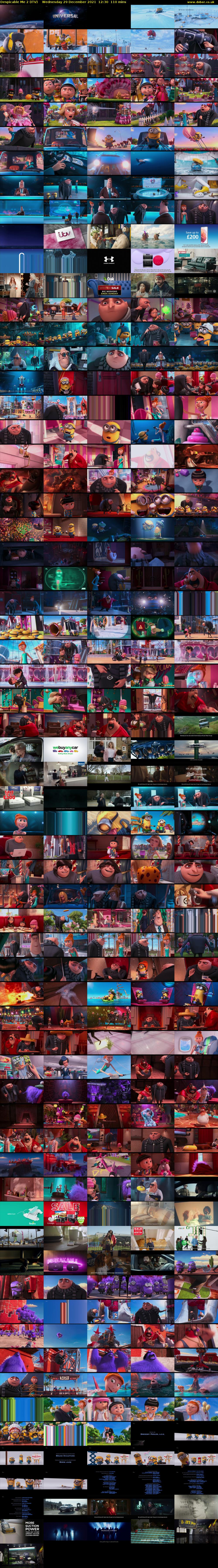 Despicable Me 2 (ITV) Wednesday 29 December 2021 12:30 - 14:20