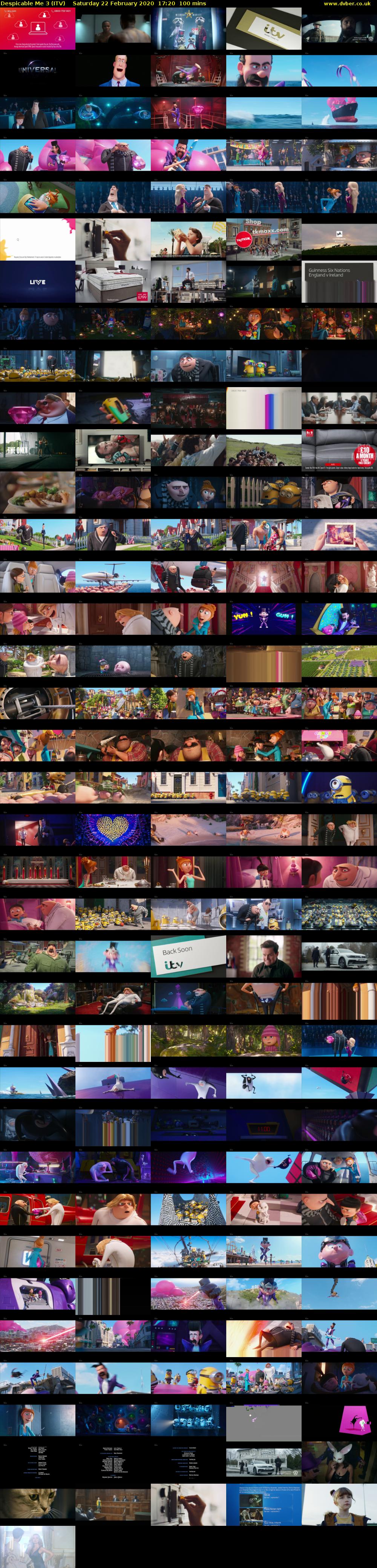 Despicable Me 3 (ITV) Saturday 22 February 2020 17:20 - 19:00