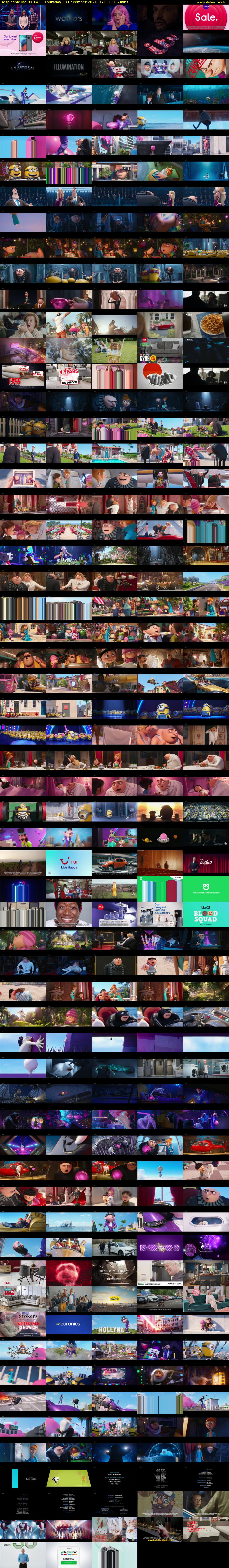 Despicable Me 3 (ITV) Thursday 30 December 2021 12:30 - 14:15
