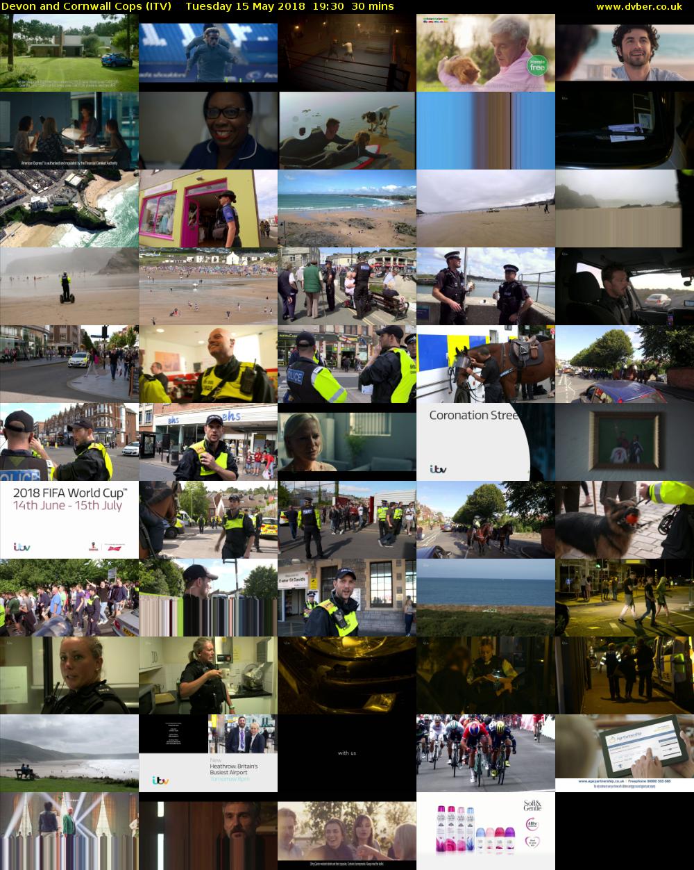 Devon and Cornwall Cops (ITV) Tuesday 15 May 2018 19:30 - 20:00