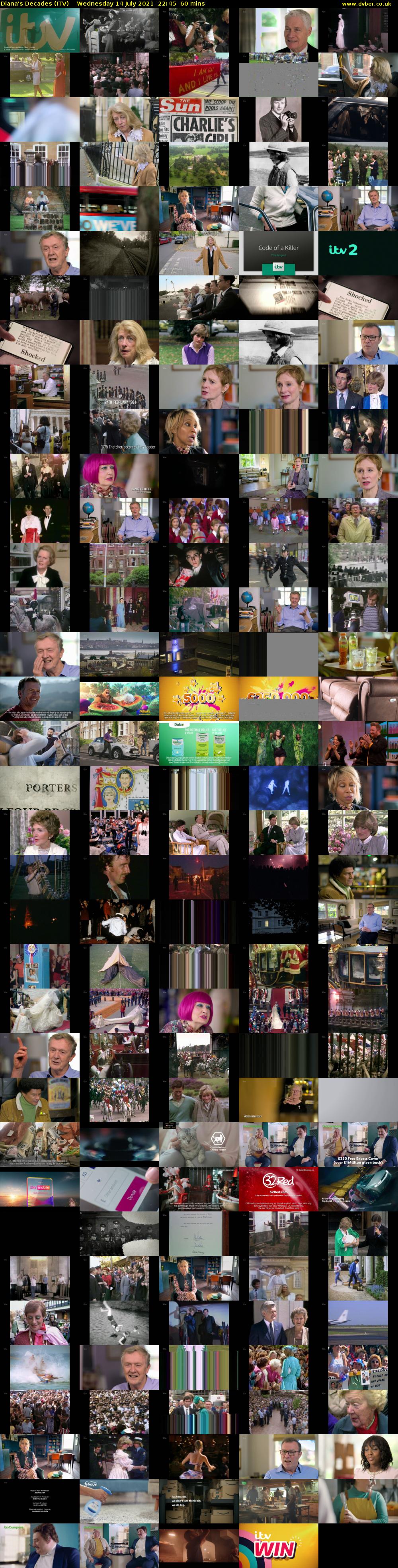 Diana's Decades (ITV) Wednesday 14 July 2021 22:45 - 23:45