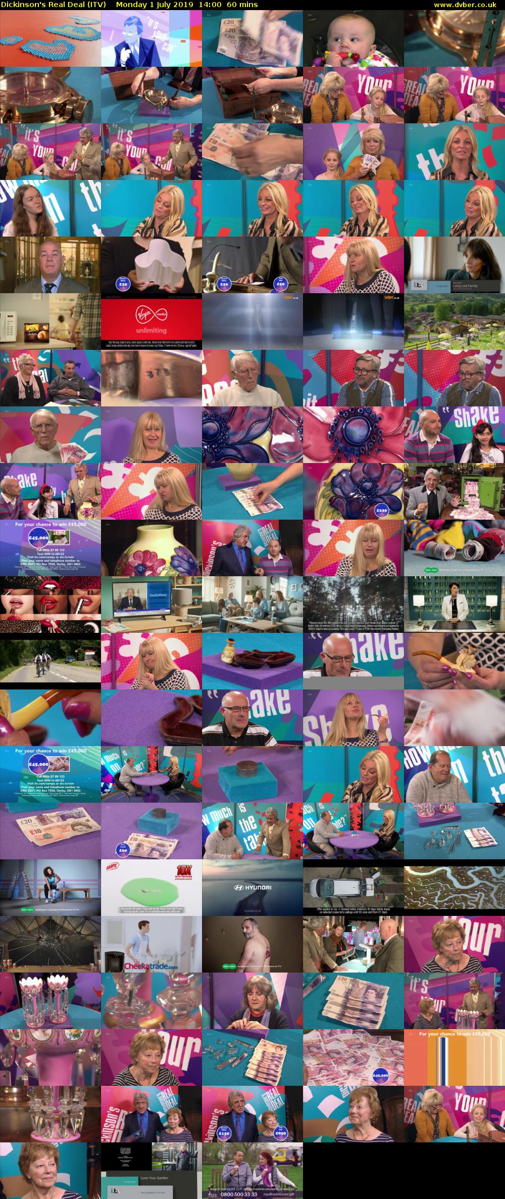 Dickinson's Real Deal (ITV) Monday 1 July 2019 14:00 - 15:00