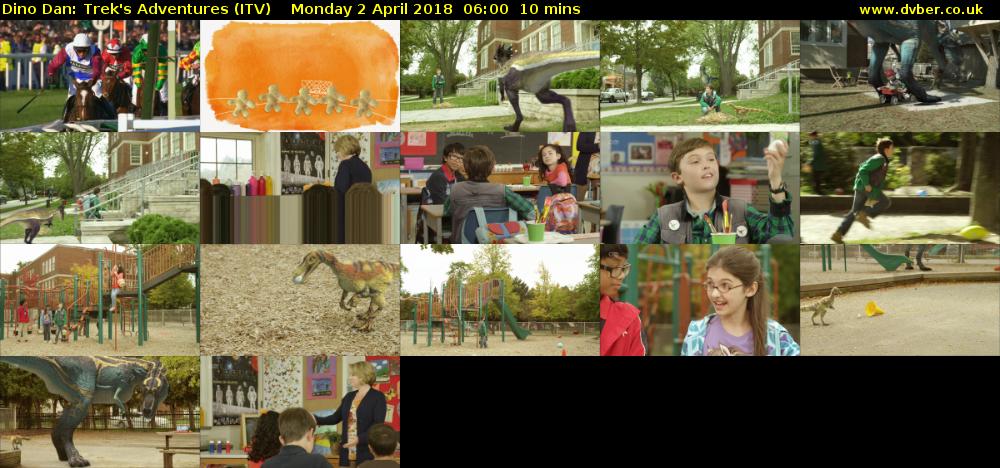 Dino Dan: Trek's Adventures (ITV) Monday 2 April 2018 06:00 - 06:10