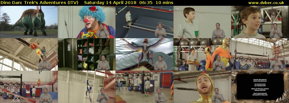 Dino Dan: Trek's Adventures (ITV) Saturday 14 April 2018 06:35 - 06:45