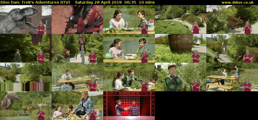 Dino Dan: Trek's Adventures (ITV) Saturday 28 April 2018 06:35 - 06:45