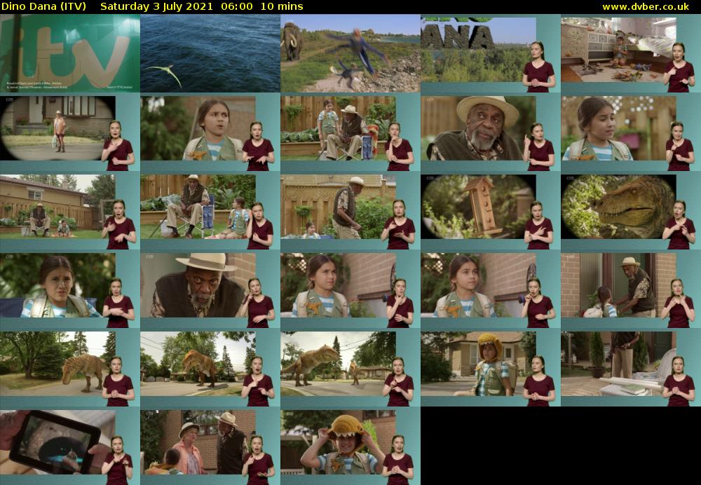 Dino Dana (ITV) Saturday 3 July 2021 06:00 - 06:10