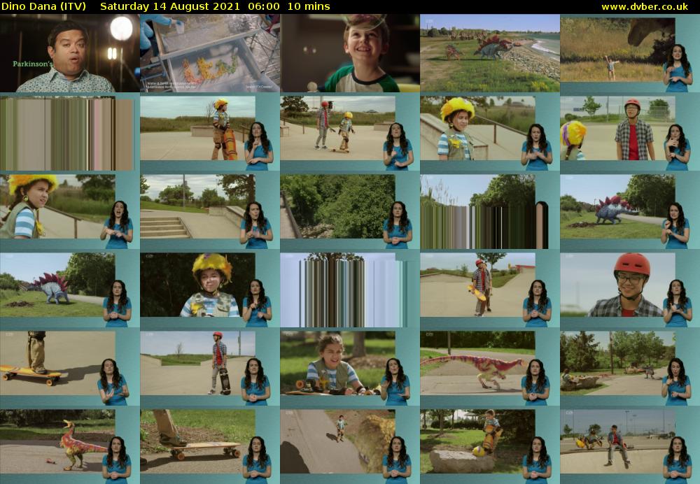 Dino Dana (ITV) Saturday 14 August 2021 06:00 - 06:10