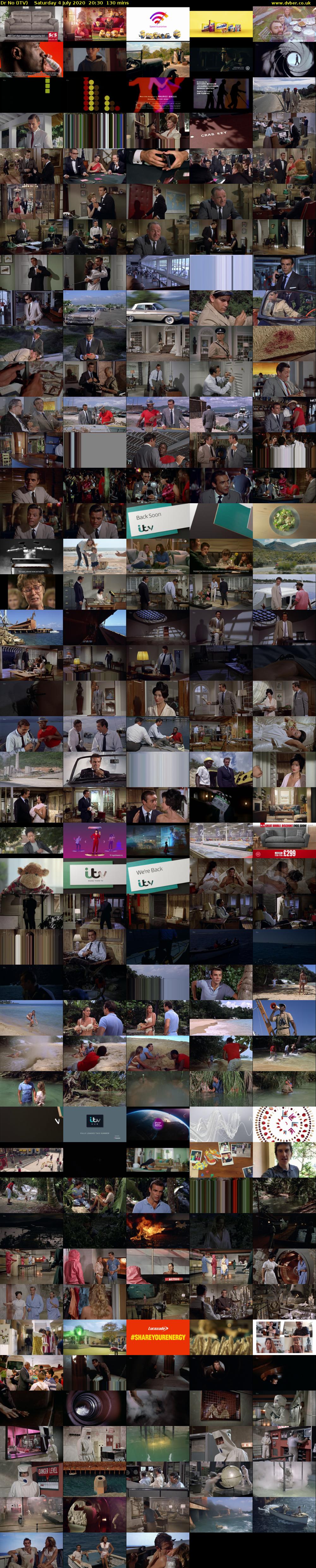 Dr No (ITV) Saturday 4 July 2020 20:30 - 22:40
