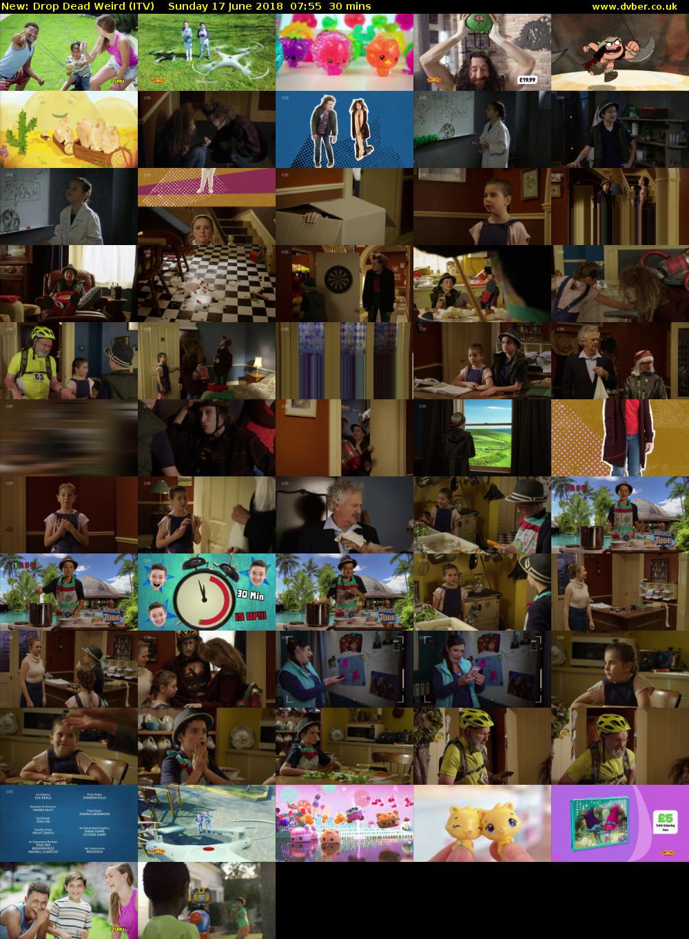Drop Dead Weird (ITV) Sunday 17 June 2018 07:55 - 08:25