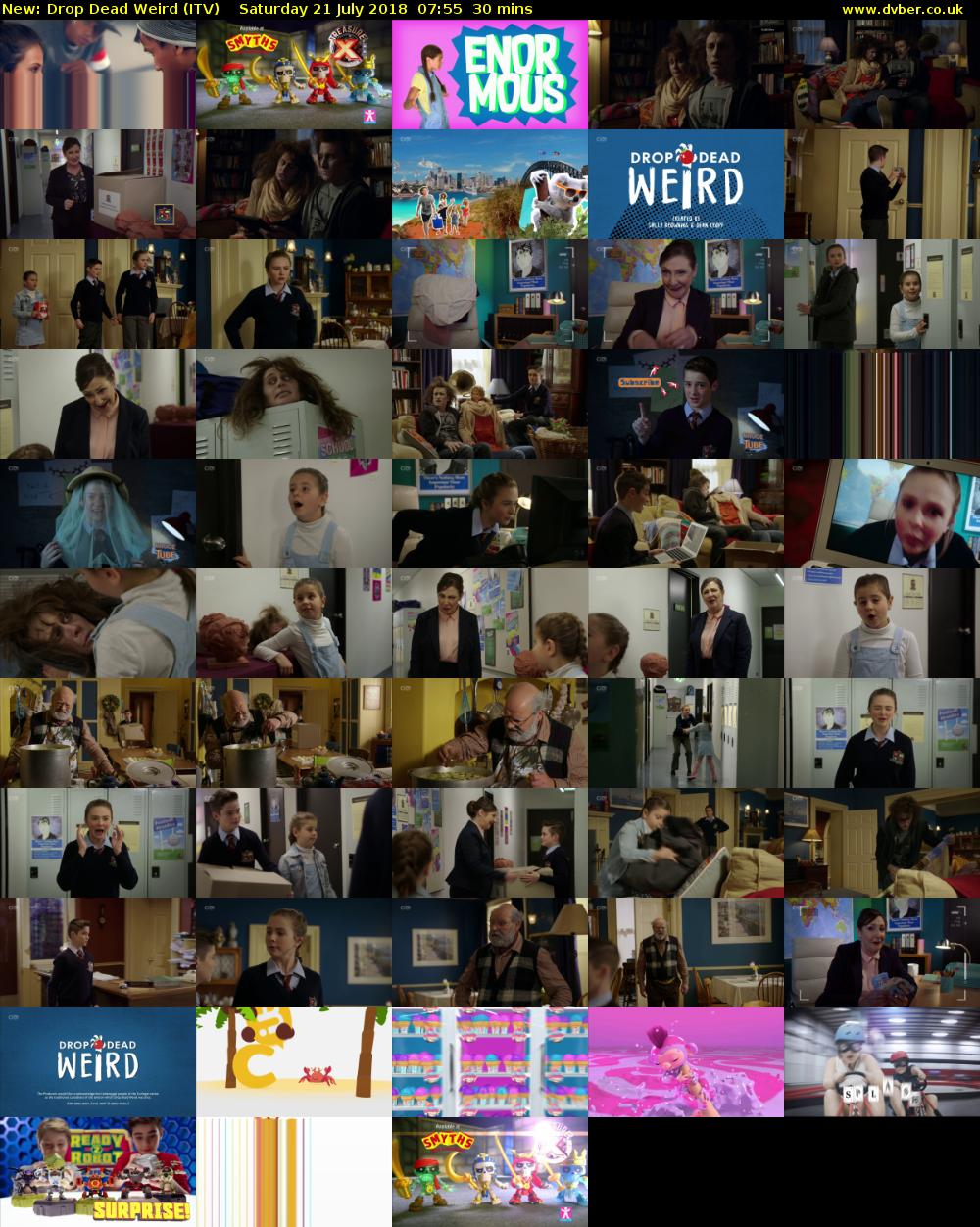 Drop Dead Weird (ITV) Saturday 21 July 2018 07:55 - 08:25