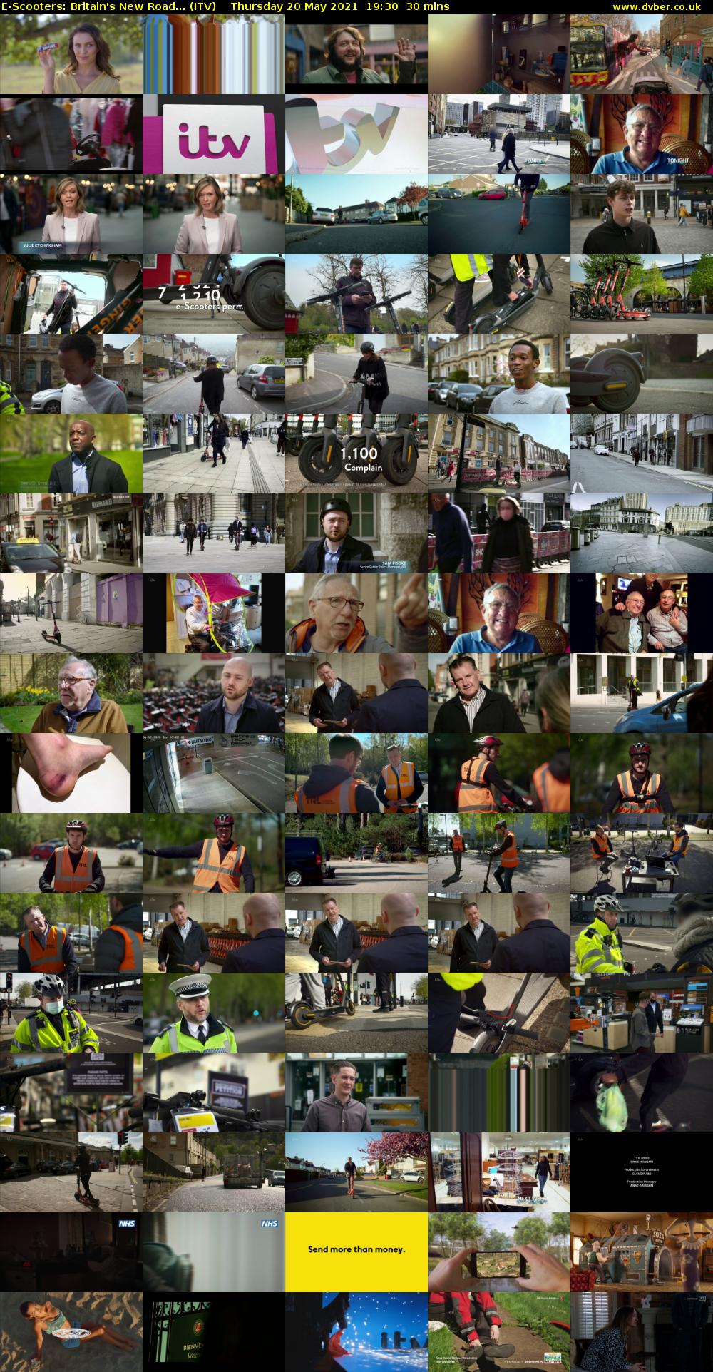 E-Scooters: Britain's New Road... (ITV) Thursday 20 May 2021 19:30 - 20:00
