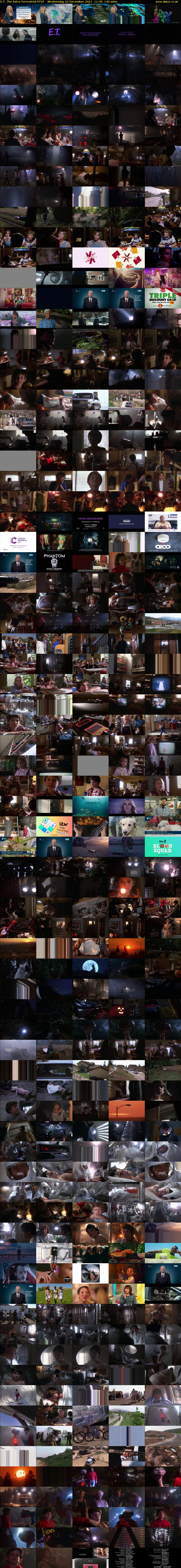 E.T. The Extra-Terrestrial (ITV) Wednesday 22 December 2021 11:30 - 13:40