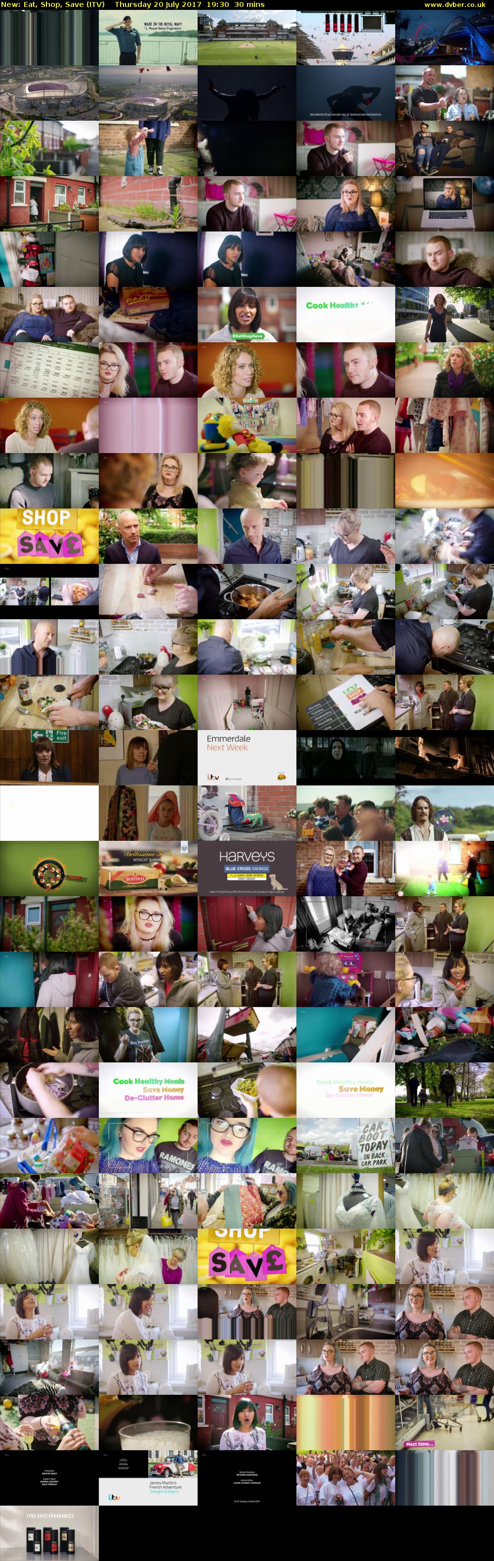 Eat, Shop, Save (ITV) Thursday 20 July 2017 19:30 - 20:00