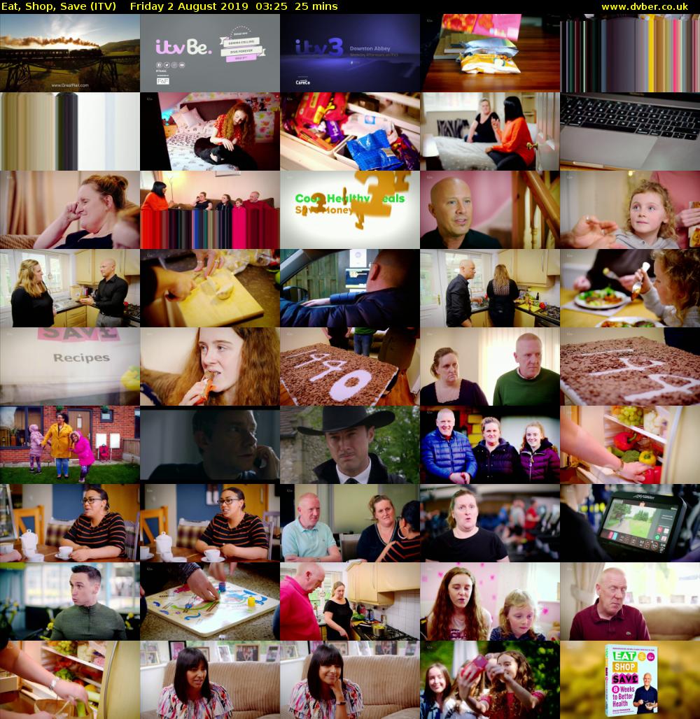 Eat, Shop, Save (ITV) Friday 2 August 2019 03:25 - 03:50