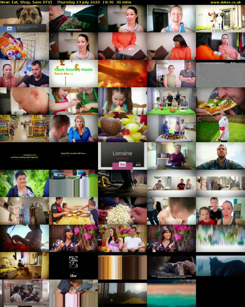 Eat, Shop, Save (ITV) Thursday 23 July 2020 19:30 - 20:00