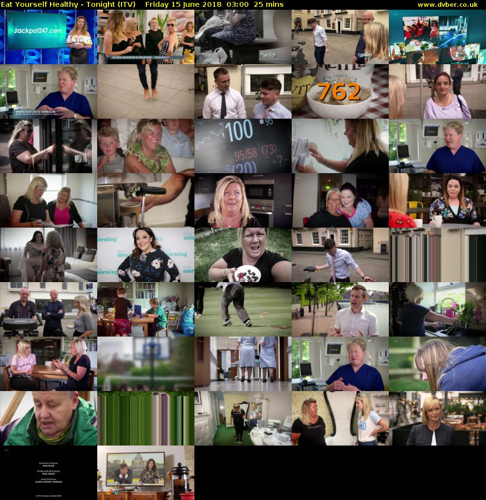 Eat Yourself Healthy - Tonight (ITV) Friday 15 June 2018 03:00 - 03:25