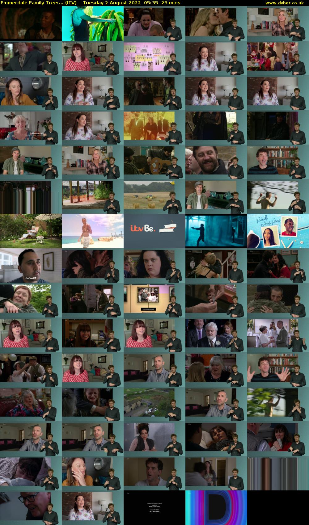 Emmerdale Family Tree:... (ITV) Tuesday 2 August 2022 05:35 - 06:00