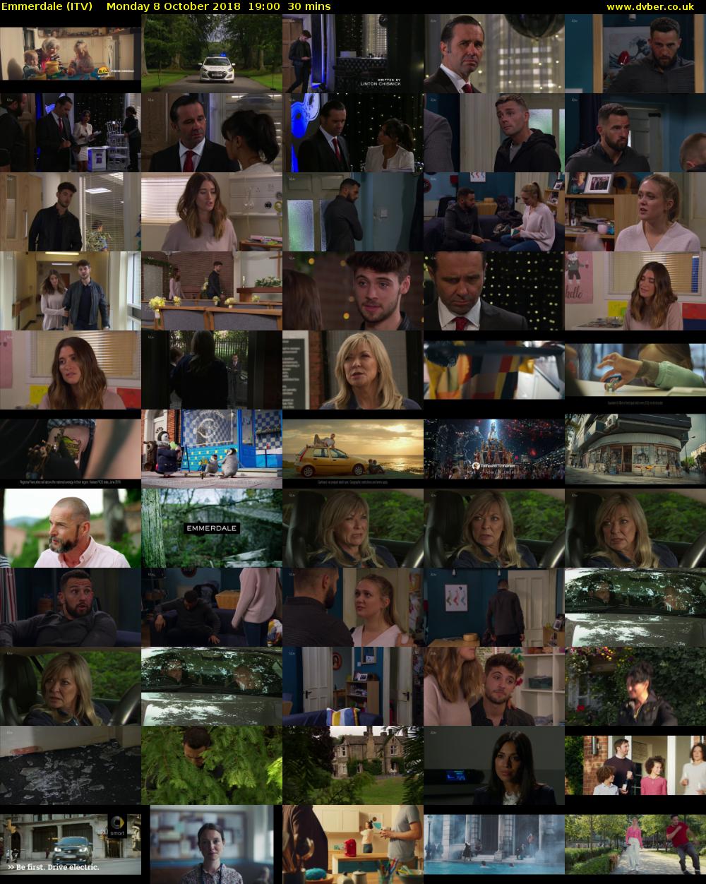 Emmerdale (ITV) Monday 8 October 2018 19:00 - 19:30