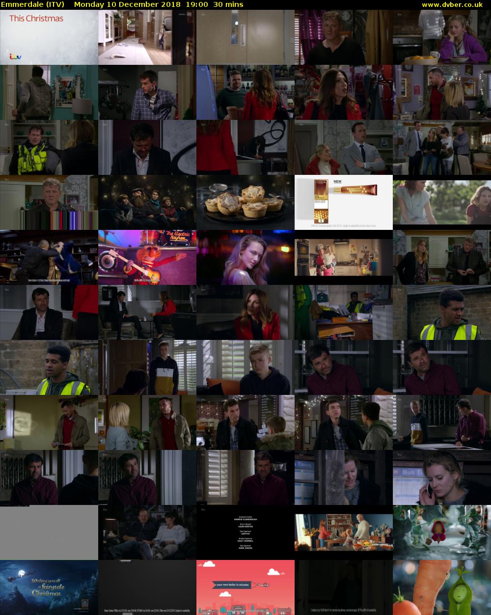 Emmerdale (ITV) Monday 10 December 2018 19:00 - 19:30